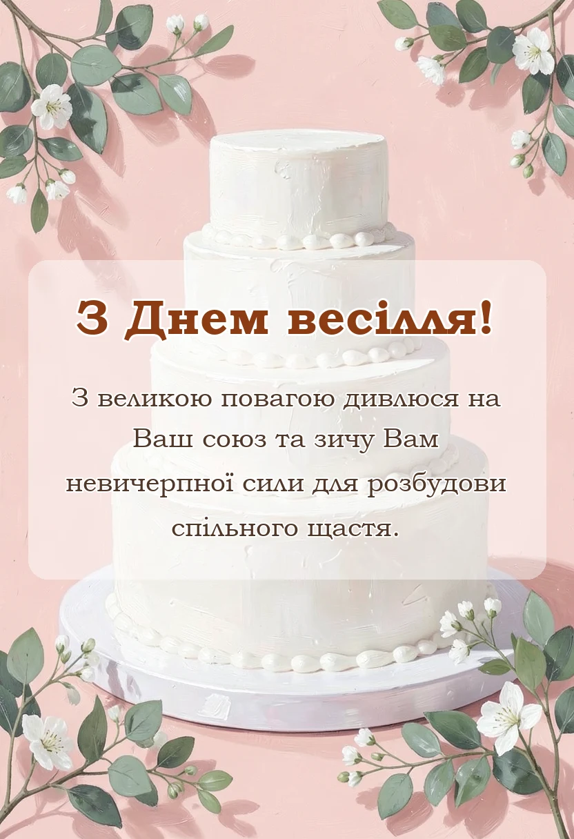 святкова картинка: вірші привітання на весілля від мами