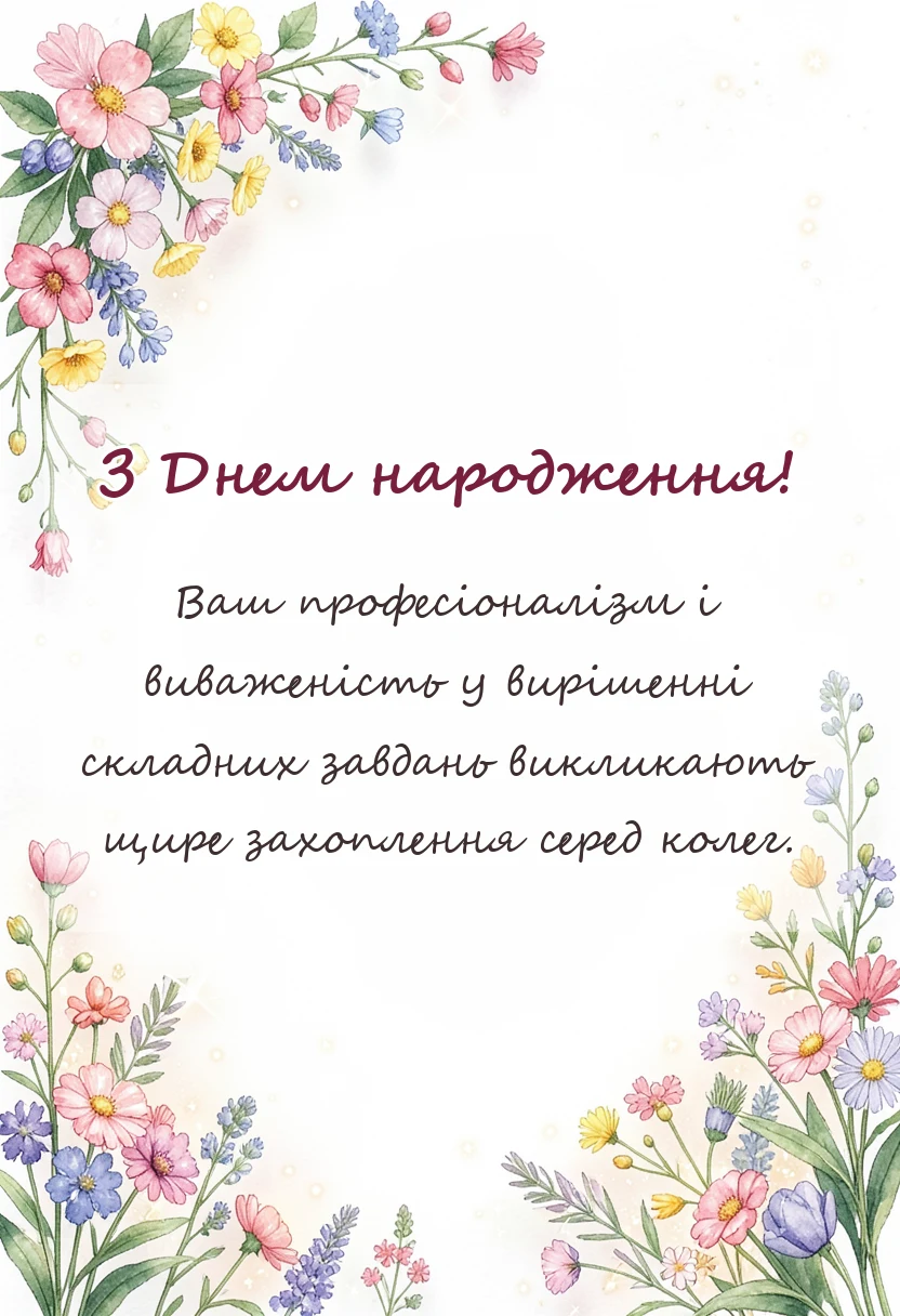 святкова картинка: привітання вчителя з днем народження