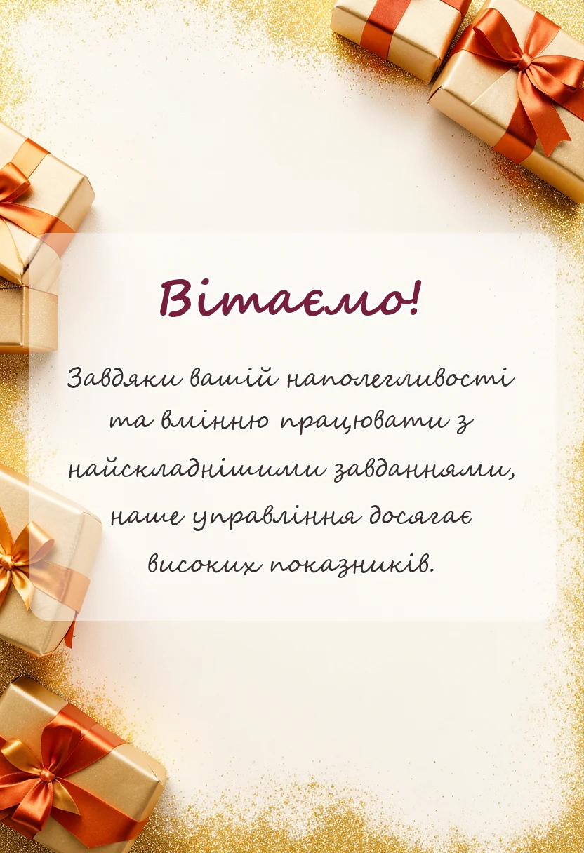 унікальна листівка - привітання з днем землевпорядника
