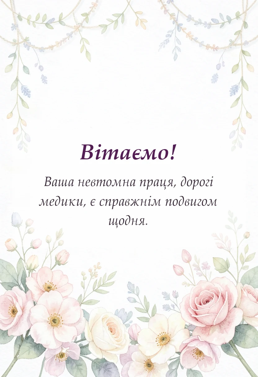 унікальна листівка - вірш подяка лікарям
