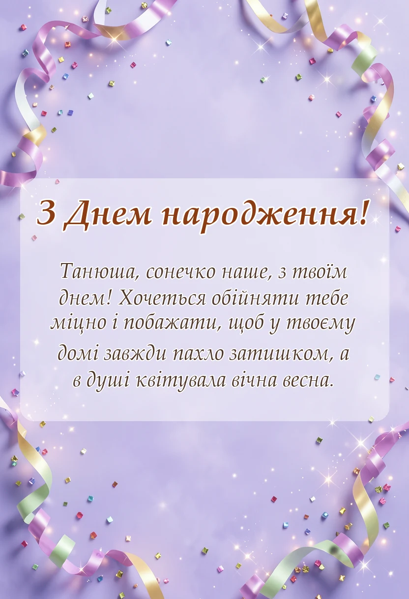святкова картинка: з днем народження тетяна картинки