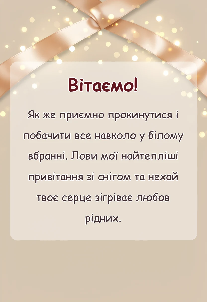 листівка з побажанням - з першим снігом картинки