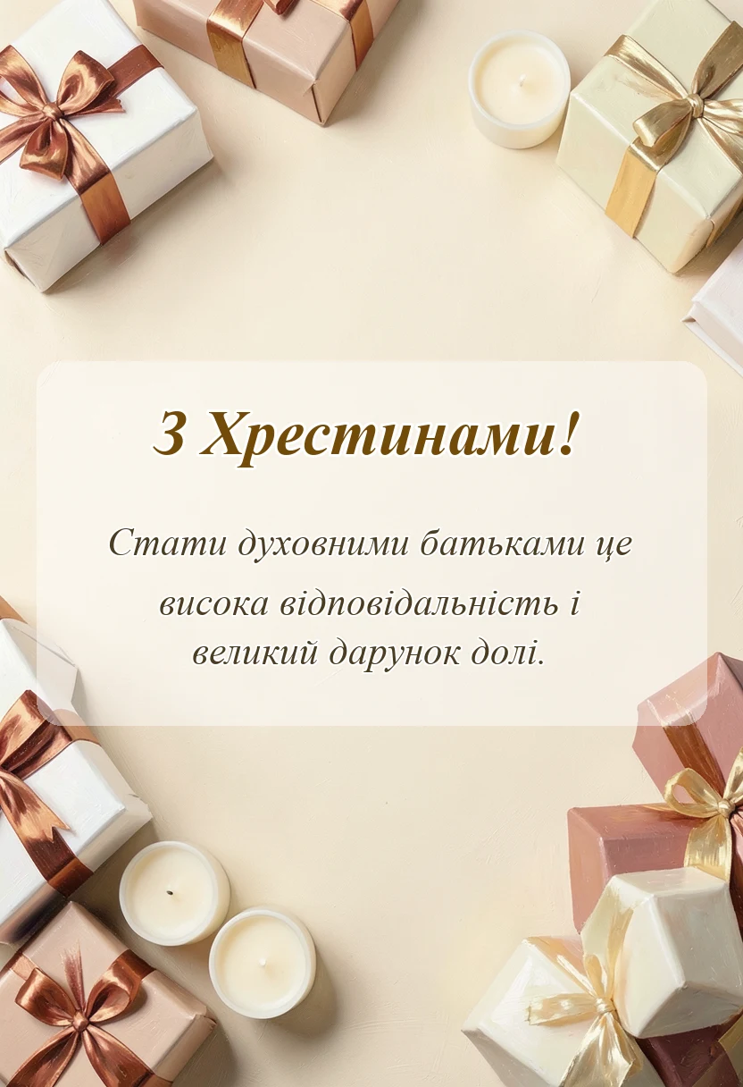 листівка з побажанням - картинки на хрестини