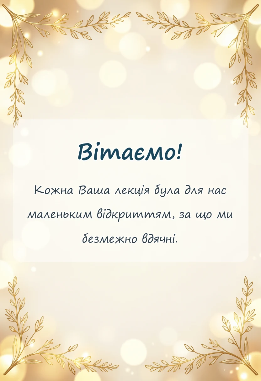 унікальна листівка - подяка вчителям від випускників
