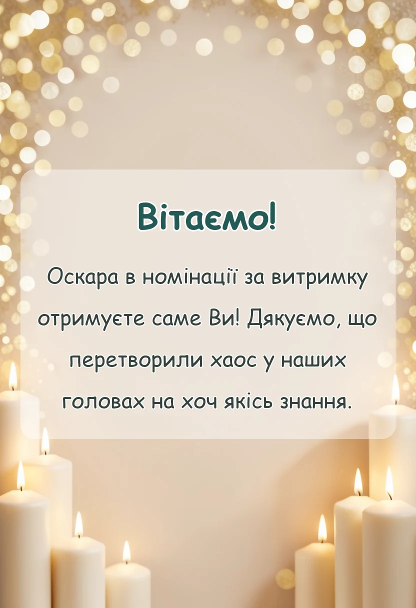 унікальна листівка - подяка вчителям від випускників