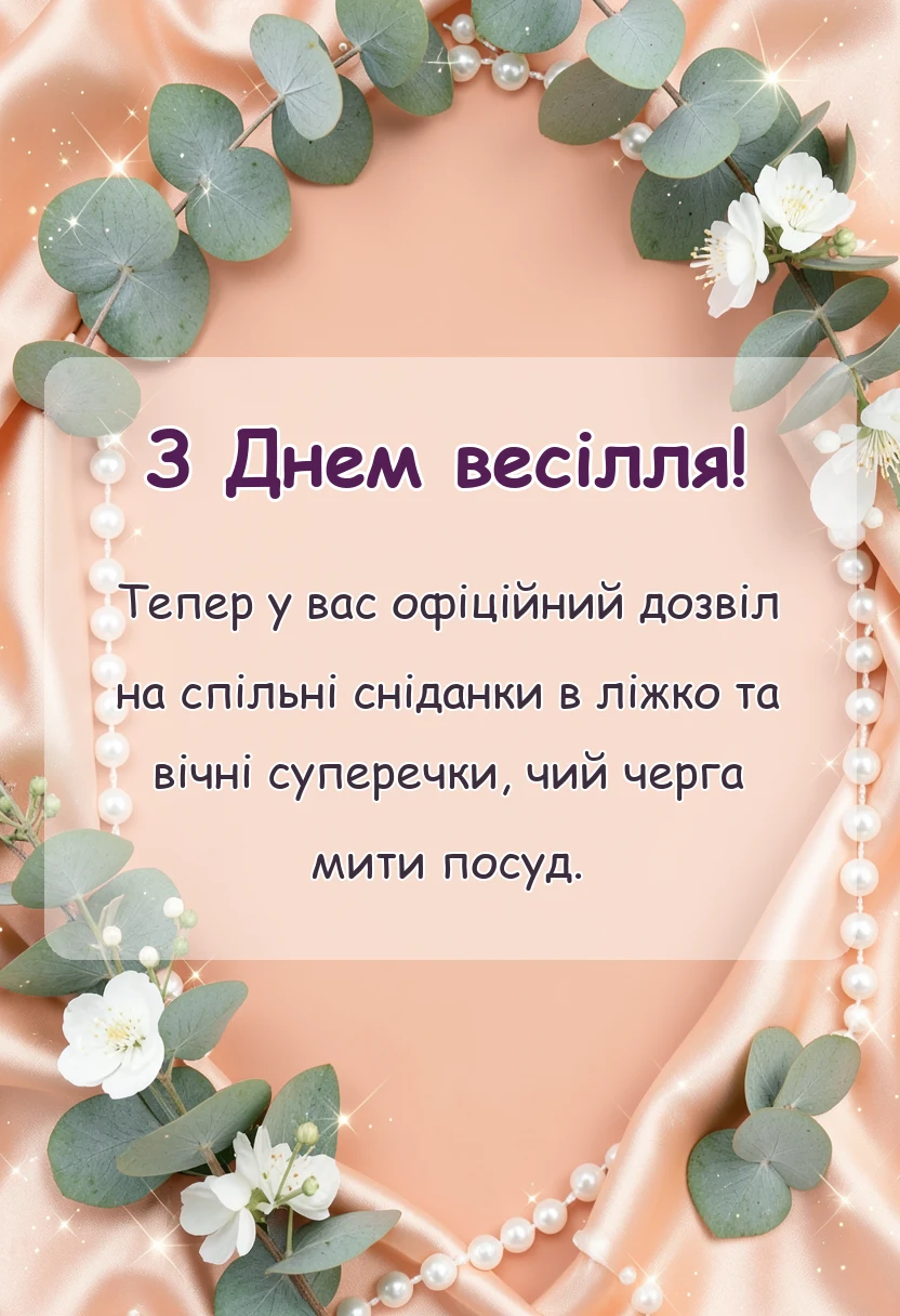 вітальна листівка - вірші привітання на весілля від мами
