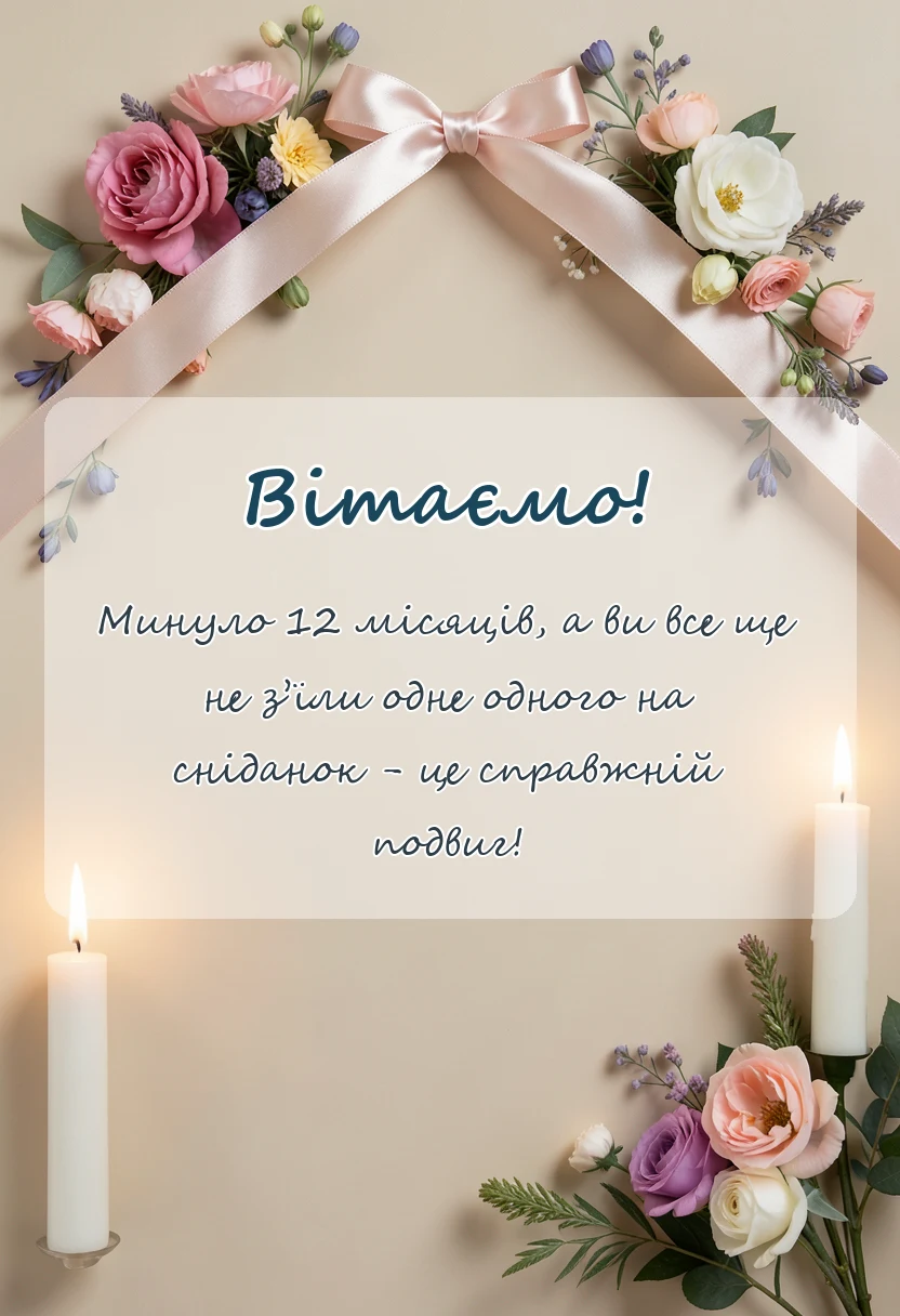 листівка з побажанням - картинки з мусліновим весіллям
