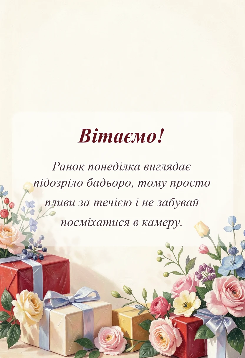 святкова картинка: картинки мирного понеділка українською