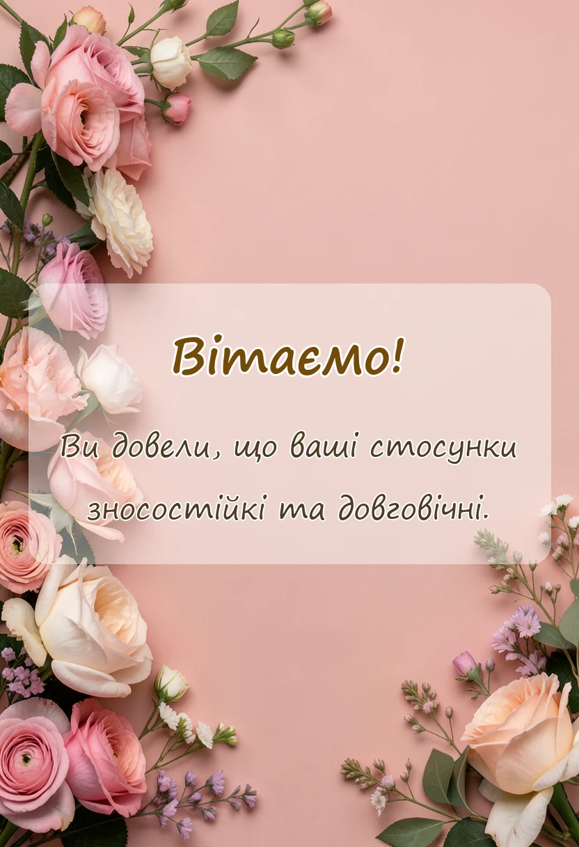 унікальна листівка - картинки шкіряного весілля