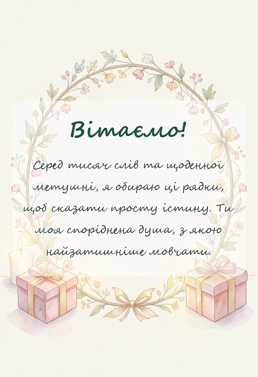 унікальна листівка - картинки з днем подруги українською