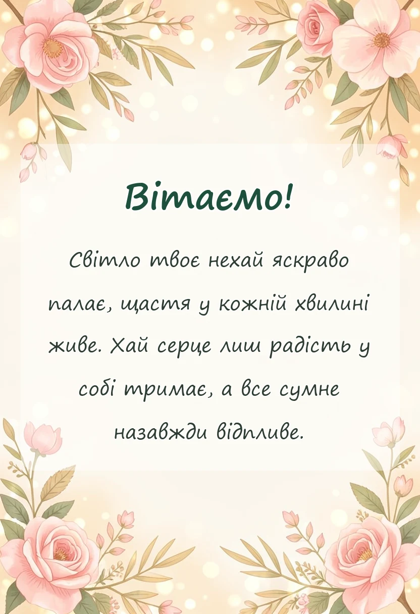 листівка з побажанням - картинки з днем щастя