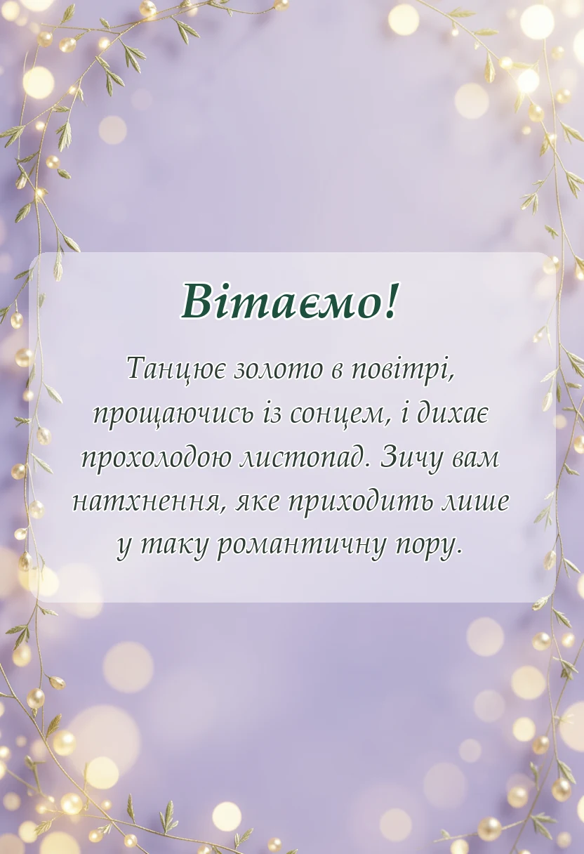 святкова картинка: картинки з першим днем листопада