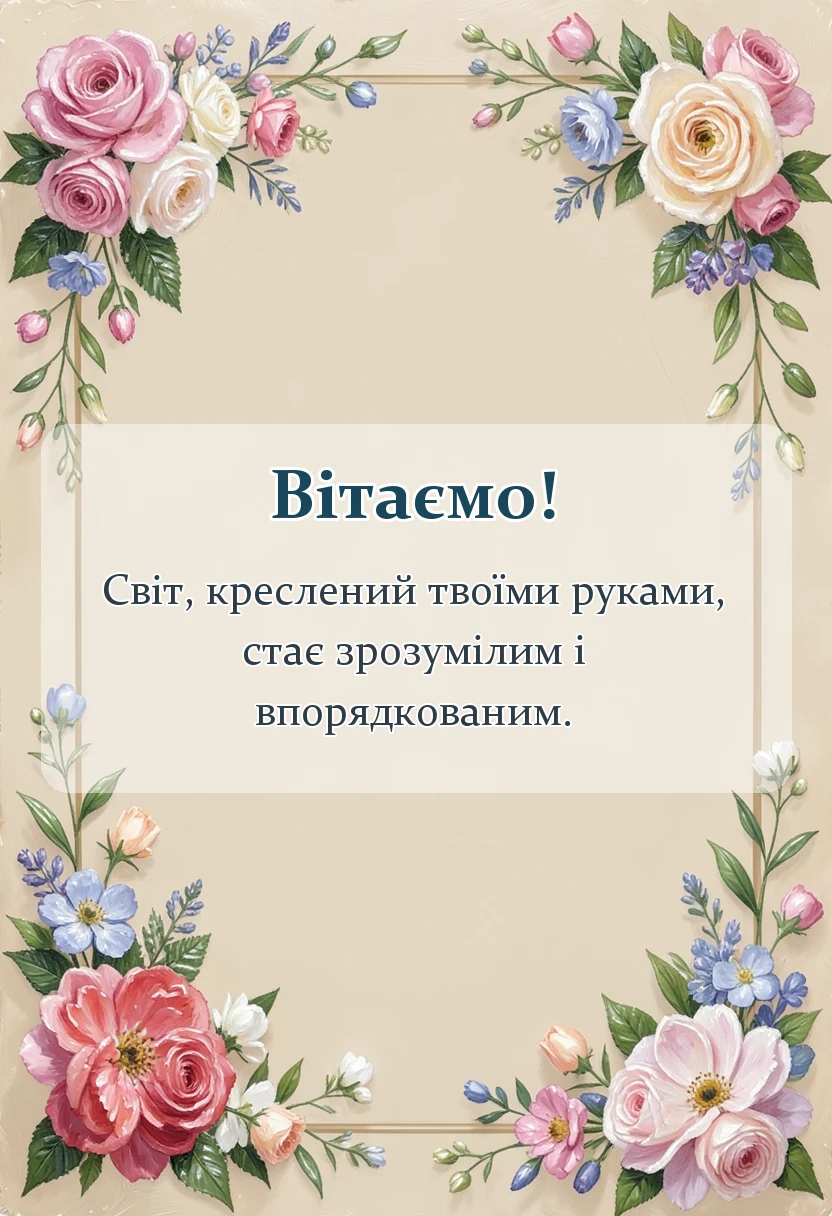 красива листівка: привітання з днем землевпорядника