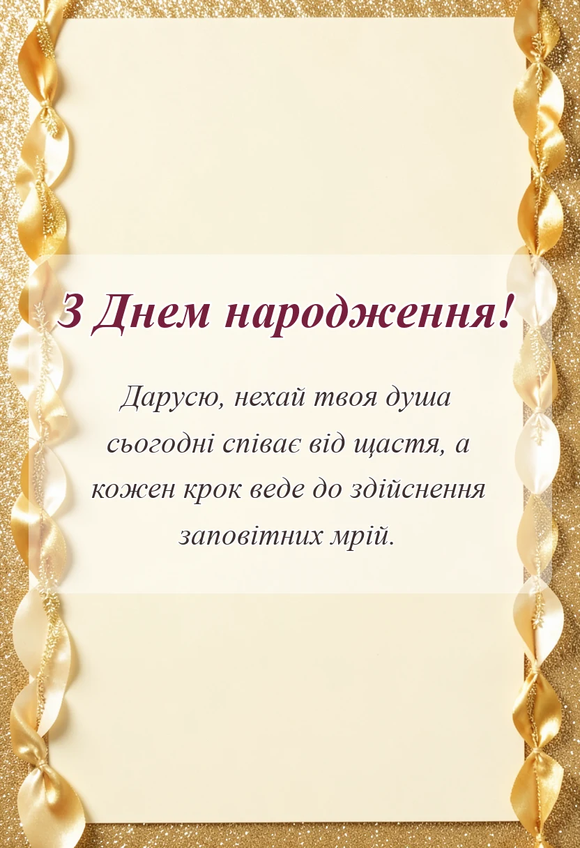 красива листівка: привітання з днем народження даша
