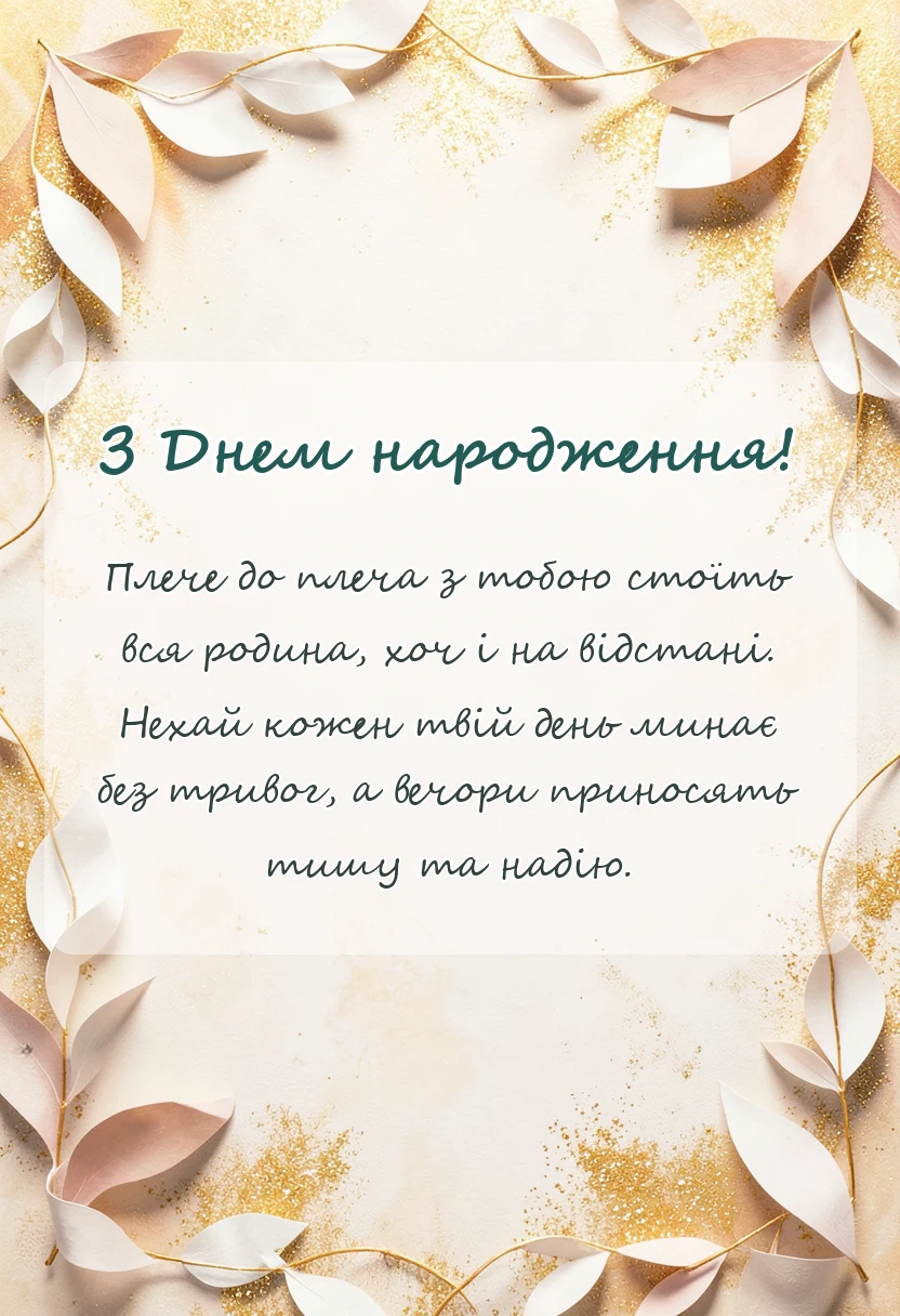 унікальна листівка - привітання з днем народження для брата військового короткі смс проза щирі слова