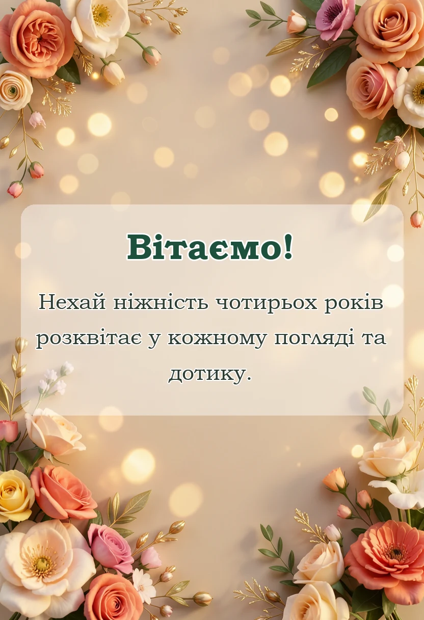 унікальна листівка - короткі привітання з роковиною весілля картинки