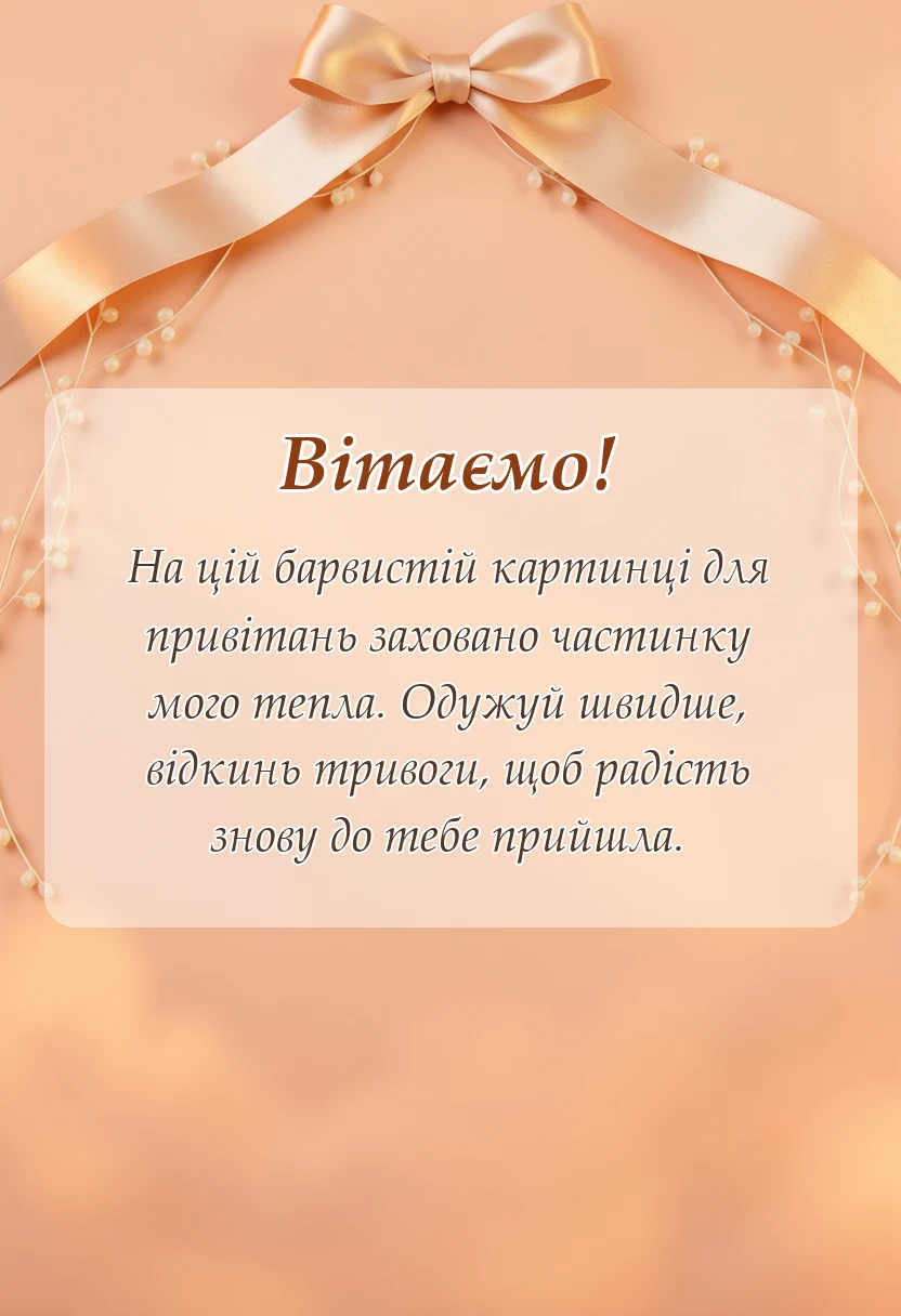 красива листівка: побажання швидкого одужання картинки
