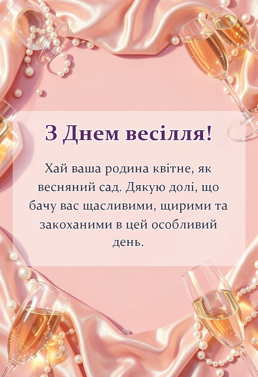 красива листівка: вірші привітання на весілля від мами