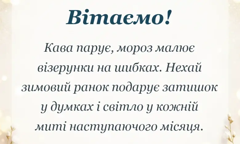 вітальна листівка - доброго зимового ранку картинки