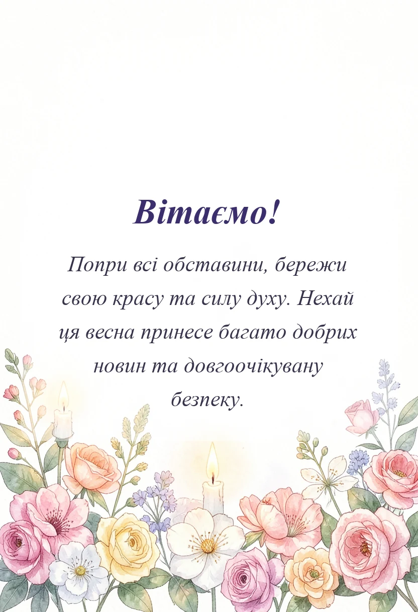 вітальна листівка - картинки з 8 березня під час війни