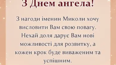 унікальна листівка - картинки з днем ангела миколи