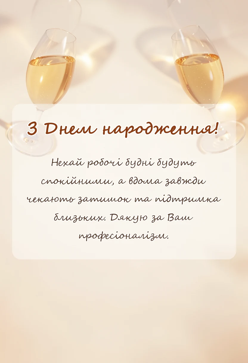 красива листівка: побажання лікарю